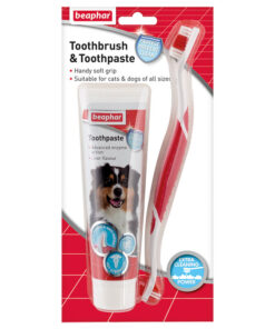 Combo kem đánh răng + bàn chải Beaphar Tooth Combi Pack