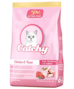 Hạt cho mèo Catchy thức ăn cho mèo con vị thịt gà & cá ngừ