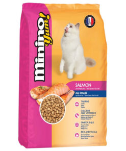 Hạt cho mèo Minino Yum thức ăn cho mèo trưởng thành vị cá hồi