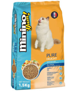 Hạt cho mèo Minino Yum thức ăn cho mèo trưởng thành vị hải sản