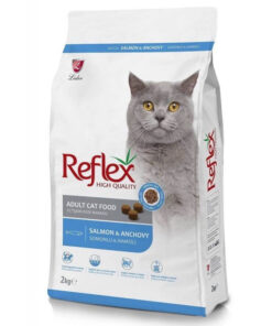 Hạt cho mèo Reflex thức ăn cho mèo trưởng thành vị cá hồi, cá cơm