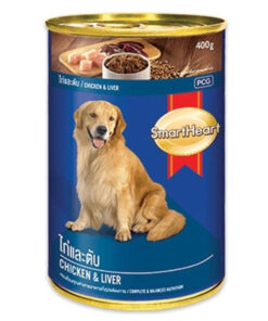 Pate cho chó Smartheart thức ăn chó trưởng thành 2 vị dạng lon