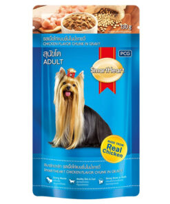 Pate chó Smartheart thức ăn chó trưởng thành 3 vị, chó con 1 vị