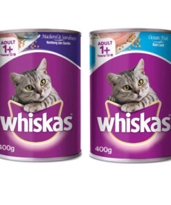 Pate cho mèo Whiskas lon thức ăn cho mèo trưởng thành 2 vị