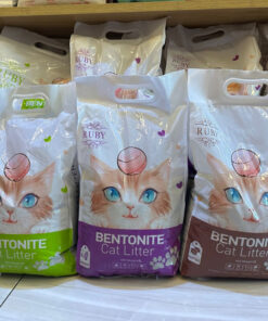 Cát vệ sinh cho mèo Ruby khử mùi, vón cục cực tốt nhiều mùi hương