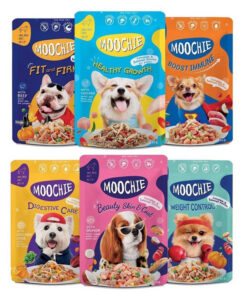 Pate cho chó Moochie giàu dinh dưỡng, thơm ngon với nhiều vị